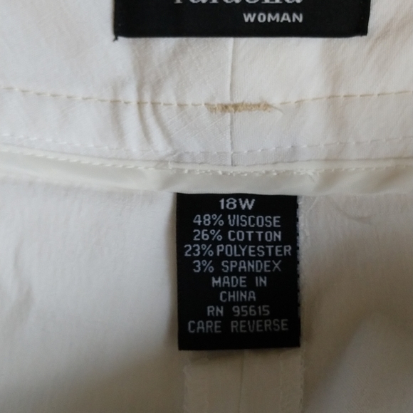 Rafaella Crop Pant Off White Size 18W - Picture 3 of 4